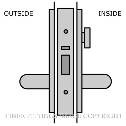 LEGGE 990 C41 EXTERIOR PRIVACY LATCH