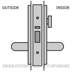 LEGGE 990 C41 EXTERIOR PRIVACY LATCH