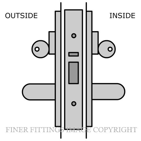 LEGGE 990 C27 GLASS DOOR LOCKSETS