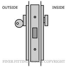 LEGGE D1 DEADBOLT KITSET SATIN CHROME