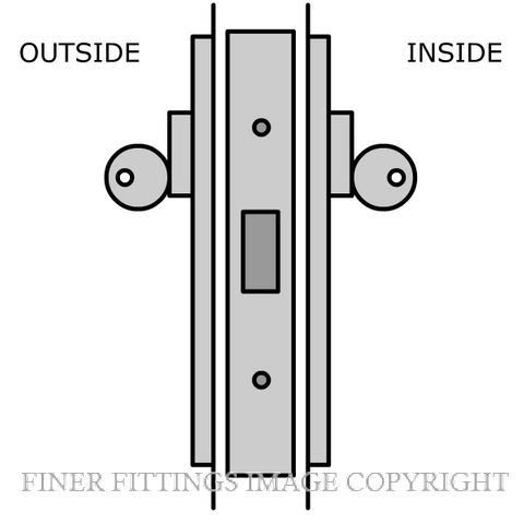 LEGGE D3 DEADBOLT KITSET SATIN CHROME