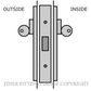 LEGGE D3 DEADBOLT KITSET SATIN CHROME