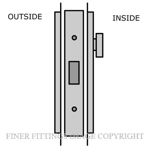 LEGGE D7 DEADBOLT KITSET SATIN CHROME