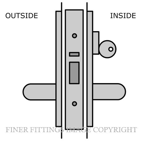 LEGGE 990 C49 EXTERIOR LOCKSET