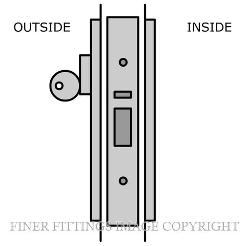 LEGGE N5 NIGHTLATCH KITSET SATIN CHROME