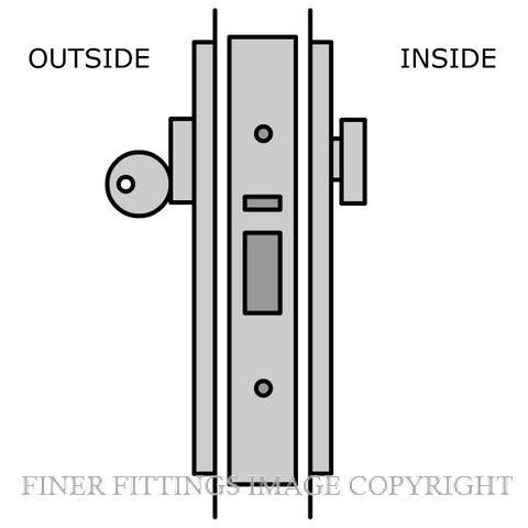 LEGGE N9 NIGHTLATCH KITSET SATIN CHROME