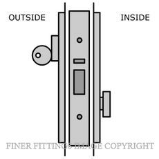 LEGGE N1 NIGHTLATCH KITSET SATIN CHROME