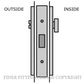 LEGGE S33 SLIDING DOOR PRIVACY LATCH KITSET SATIN CHROME