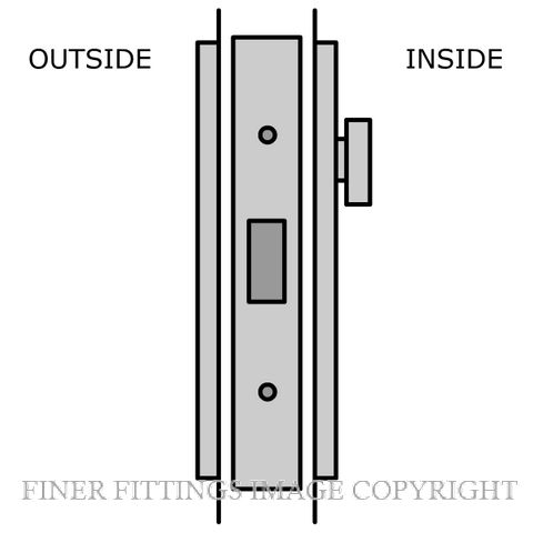 LEGGE S7 EXIT SLIDING DOOR DEADLOCK KITSET SATIN CHROME