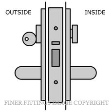 LEGGE 990 V25 ANTI LOCKOUT LOCKSET RH