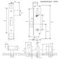 LEGGE 995 C1-C2 23MM METAL FIX ENTRY LOCKSET SATIN CHROME