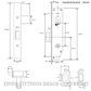 LEGGE 995 C1-C2 23MM WOOD FIX ENTRY LOCKSET SATIN CHROME