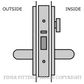 LEGGE 995 C41-C42 23MM METAL FIX EXT PRIVACY LATCH SATIN CHROME