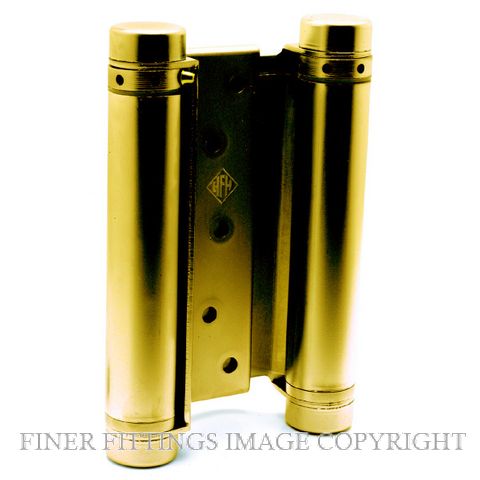 HFH 4150 155 DOUBLE ACTION HINGE 150MM POLISHED BRASS