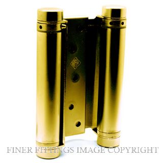 HFH 4150 155 DOUBLE ACTION HINGE 150MM POLISHED BRASS