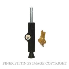 CARBINE C500 LOCKABLE PATIO BOLT MATT BLACK