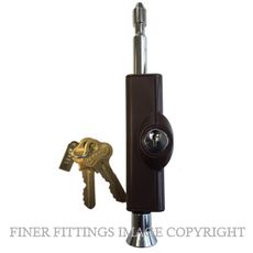 CARBINE C500 LOCKABLE PATIO BOLT BROWN