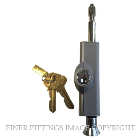 CARBINE C500 LOCKABLE PATIO BOLT SILVER