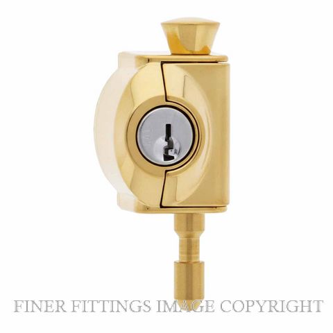 CARBINE CMP PB MINI PUSH LOCK POLISHED BRASS