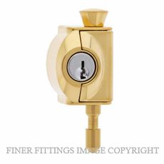 CARBINE CMP PB MINI PUSH LOCK POLISHED BRASS