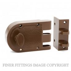 RITEFIT RJP1 CYLINDER & TURN DEADLOCK BROWN