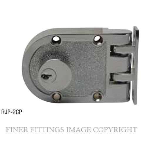 LOCK & KEY RJP2 DOUBLE CYLINDER DEADLOCK CHROME PLATE