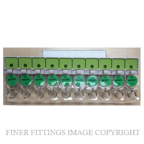 TATA K-10 KEY TAG STRIPS OF 10 NUMBERS 1-10