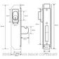 SCHLAGE 951 1 KEY & TURN SLIDING DOOR DEADLOCK SATIN CHROME