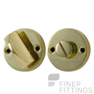 TRADCO 1157 ROUND PRIVACY TURNS POLISHED BRASS
