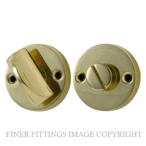 TRADCO 1157 ROUND PRIVACY TURNS POLISHED BRASS