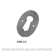 TRADCO 1176 PRESSED ESCUTCHEON SB SATIN CHROME