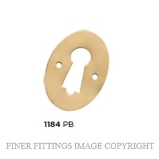 TRADCO 1184 PRESSED ESCUTCHEON POLISHED BRASS