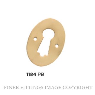 TRADCO 1184 PRESSED ESCUTCHEON POLISHED BRASS