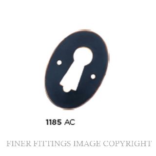 TRADCO 1185 PRESSED ESCUTCHEON ANTIQUE COPPER