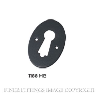 TRADCO 1188 PRESSED ESCUTCHEON MATT BLACK