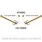 TRADCO SCREEN DOOR LATCH R/H EXTERNAL POLISHED BRASS