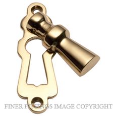 TRADCO 1242 COVERED ESCUTCHEON POLISHED BRASS