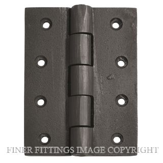 TRADCO 1241 HINGE CAST IRON 102 X 75MM MATT BLACK