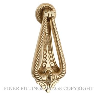 TRADCO 1255 DOOR KNOCKER POLISHED BRASS