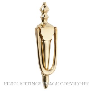 TRADCO 1256 DOOR KNOCKER POLISHED BRASS