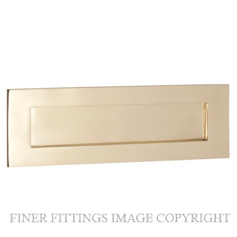 TRADCO 1351 LETTER PLATE 300X100MM POLISHED BRASS