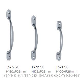 TRADCO PULL HANDLE 100MM SATIN CHROME