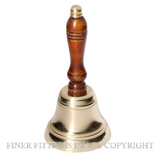 TRADCO 1294 HAND BELL POLISHED BRASS