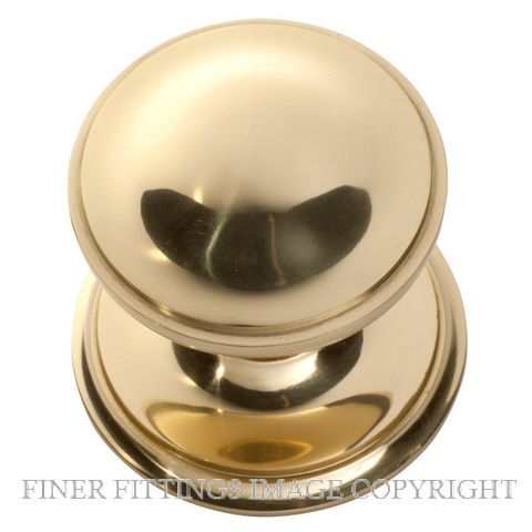 TRADCO 1306 CENTRE DOOR KNOB POLISHED BRASS