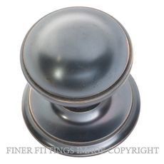 TRADCO 1305 CENTRE DOOR KNOB ANTIQUE COPPER