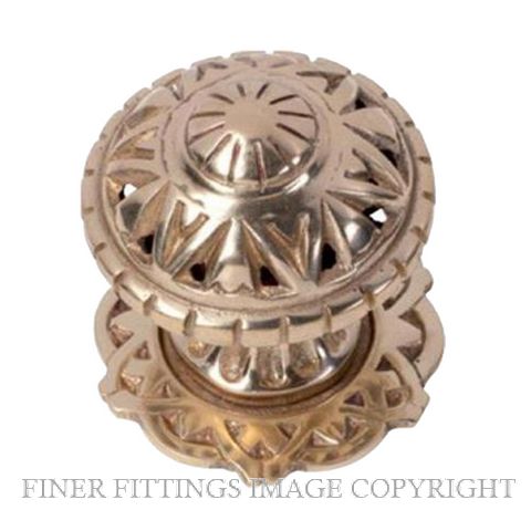 TRADCO 1307 CENTRE DOOR KNOB POLISHED BRASS