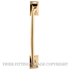 TRADCO 1454 PULL HANDLE 305MM POLISHED BRASS