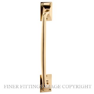 TRADCO 1454 PULL HANDLE 305MM POLISHED BRASS
