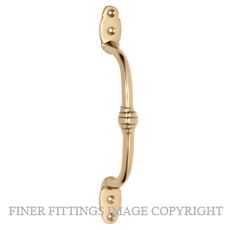 TRADCO 1460 OFFSET HANDLE 180MM POLISHED BRASS