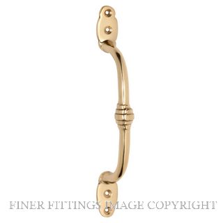 TRADCO 1460 OFFSET HANDLE 180MM POLISHED BRASS